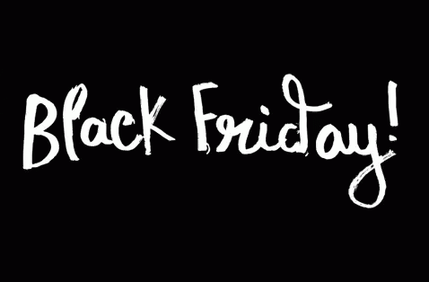 Animowany napis Black Friday